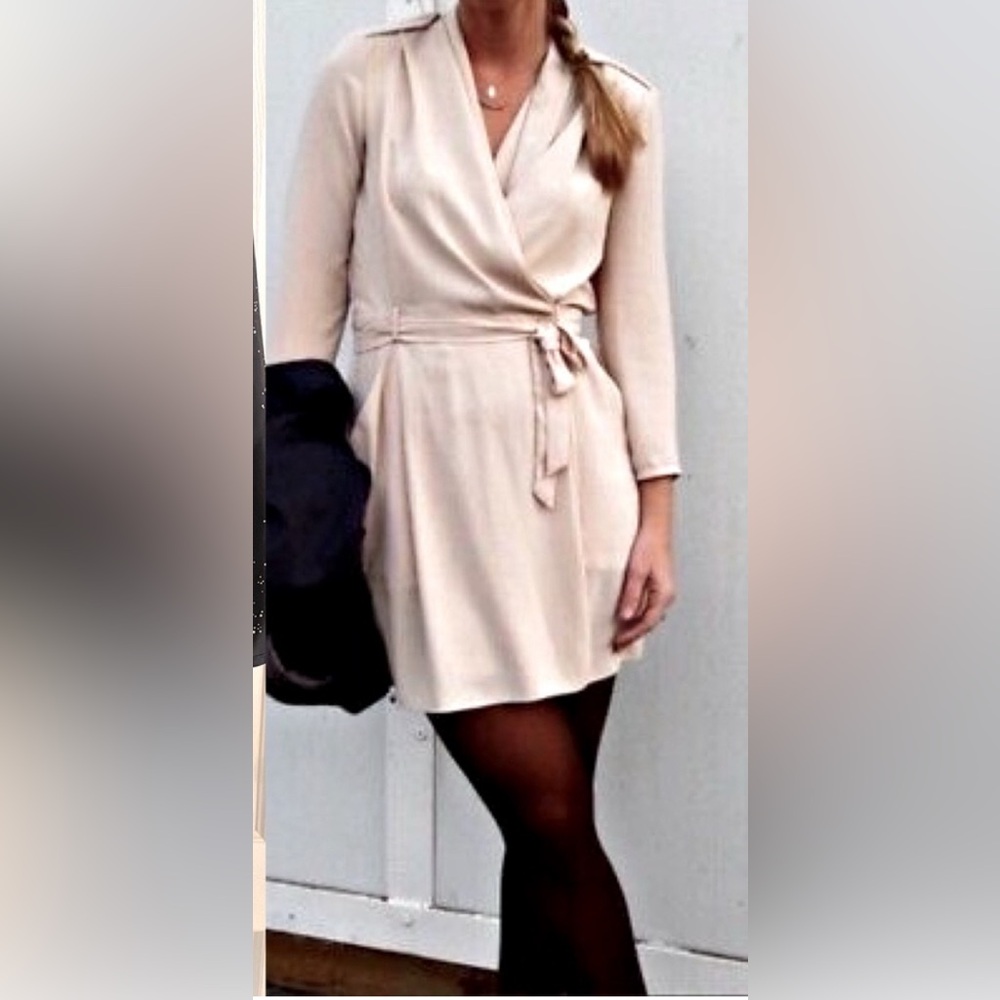 Wilfred Franca Wrap Dress in Cream